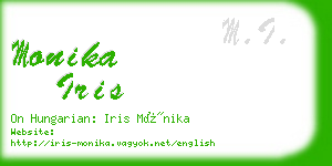 monika iris business card